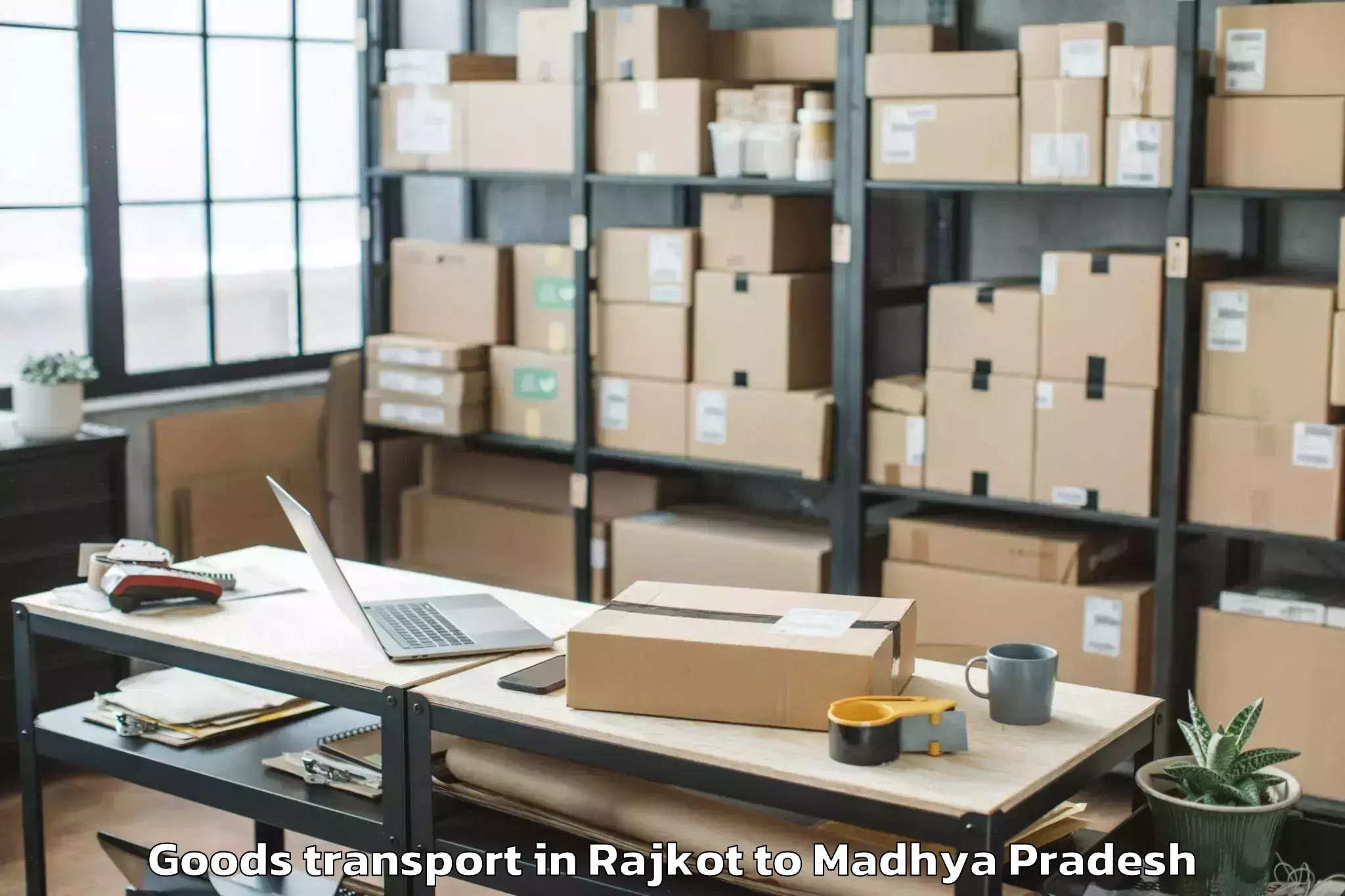 Leading Rajkot to Nasrullahganj Goods Transport Provider